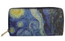 GFM® Damen Malerei Kunst basierte Muster Geldbörse (PRS-B), Sternennacht - Van Gogh, S, Modern von GFM