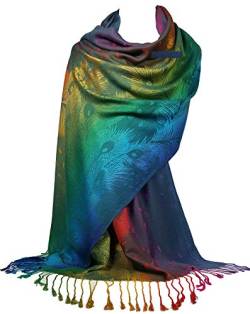 GFM®-Schal im Pashmina-Stil, Pao-Federmuster (NPCKPASH-P52) von GFM