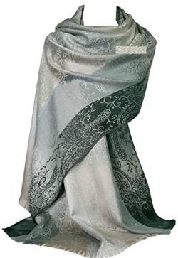 GFM Pashmina-Schal mit Blumenmuster und Paisleymuster (S1-9321-BH) von GFM