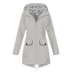 GFPGNDFHG Regenjacke Damen, Damen Jacket L, winddichte, atmungsaktive Regenjacke, urbane Outdoor Jacke, Wanderjacke mit abnehmbarer Kapuze Geldbeutel Damen Wollfleece Jacke Damen Pullidecke von GFPGNDFHG