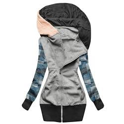 Jacke Damen übergangsjacke Sweatshirts Damen Parka Graue Sweatjacke Damen Damen Große Größen Sommerblusen Damen Kurzarm Hoodi Damen Oberteil Halloween Damen Kaputten Pulli Damen Boleros Kurzarm von GFPGNDFHG