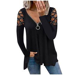 Longbluse Schwarze Bluse Damen elegant Damen Tunika Langarm elegant t Shirt Damen Hard Rock Cafe Shop Damen Shirt Sommer Damen Tshirt rockige Kleidung Damen v Shirt Shirt Damen von GFPGNDFHG