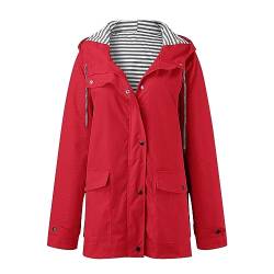 Regenjacke Damen Wasserdicht, Damen Regenjacke 10000MM Wasserdicht Leichte Gefüttert Packbar Sportjacke Funktionsjacke Atmungsaktiv Fahrrad Jacke mit Kapuze Turnschuhe Damen Kendall And Kylie von GFPGNDFHG