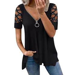 Shirts Damen Sommer grünes top Damen Oberteile herbstmode neu Damen top elegant Oversized Tshirt Herren Vintage Damen t Shirts Sommer Bluse Sommer Pullover Bedrucken Crop top sexy von GFPGNDFHG