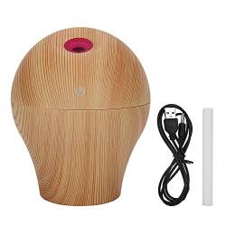 Holzmaserung Luftbefeuchter USB Mini Mist Maker Luftbefeuchter LED Nachtlicht Aroma Diffusor, für Zuhause, Geschenk von GFRGFH