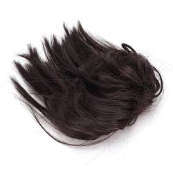 Messy Bun Faux Hairpiece Elastische zerzauste Hochsteckfrisur Haarverlängerung Pferdeschwanz-Haarteile, für Frauen(Q17-4#) von GFRGFH