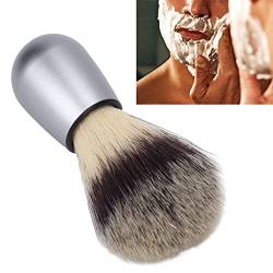 Rasierpinsel für Männer Die Kunst der Rasur, Professioneller Haarrasierpinsel Synthetischer Rasierschaumpinsel Schnurrbart-Reinigungswerkzeug mit Metallgriff für Männer von GFRGFH