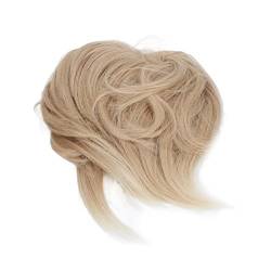 Unordentliches Brötchen-Haarteil, zerzauste Hochsteckfrisur, gewellte Wickel-Pferdeschwanz-Haarteile, für Frauen und Mädchen(Q17-18H613#) von GFRGFH