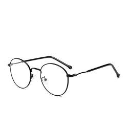 Kundenspezifische ovale asphärische Linse verschreibungspflichtige Brillen Frauen Männer Student Optische Brille Kurzsichtige Brille -Black_0 von GFYC