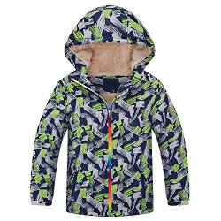 GGBaby Jungen Gefütterte Jacke mit Samtfutter Winddicht warm wasserdicht atmungsaktiv Kinder Winterjacke Übergangsjacke Wanderjacke Grau 140 von GGBaby