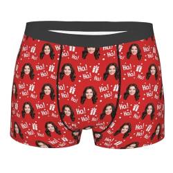 GGUIUIC Benutzerdefinierte Gesicht Herren Boxershorts Weihnachten Unterwäsche mit Foto Lustige Boxershorts Gesicht Unterwäsche Geschenke für Männer Weihnachten Vatertag Geburtstag für ihn,Stil 11 von GGUIUIC