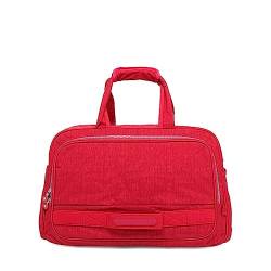 RHAIYAN Männer Reisetasche Mode Nylon Solide Unisex Große Kapazität Duffle Geschäfts Reise Große Gepäck Taschen Reise Totes Frauen 284# (Color : Rosso) von GGZONE