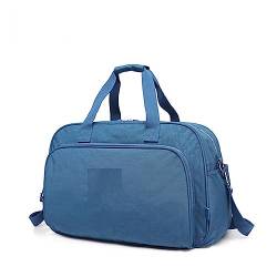 RHAIYAN Mode for Männer wasserdichte Frauen Reisetasche Große Kapazität Reise Tasche Frauen Nylon Gepäck Reise Duffle Handtaschen Unisex 283 (Color : Light Blue) von GGZONE