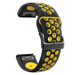 GHFHSG Sport-Silikon-Smartwatch-Armband für Garmin Fenix 7, 7X, 6X, 6 Pro, 5X, 5 Plus, 3HR, einfache Passform, Schnellverschluss, 26 mm, 22 mm, 26mm Width, Achat von GHFHSG