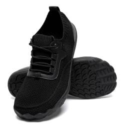 GHFKKB Breite Sneakers Herren Schwarz 42 von GHFKKB