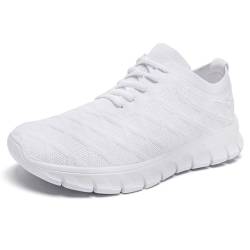 GHFKKB Laufschuhe Herren Turnschuhe Tennisschuhe Leichtgewichts Sneaker Tennisschuhe Fitness Joggingschuhe Trainingsschuhe Atmungsaktiv Sportschuhe Walking Schuhe-white-39 von GHFKKB