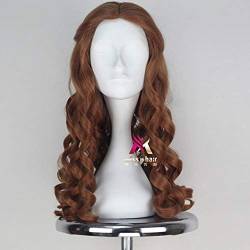 GHK Für AdultAlice Cosplay Perücke Film Alice im Wunderland Curly Long Brown Synthetic Hair Brown von GHK