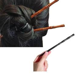 Holz-Haarstäbchen für Damen, Bambus-Form, Haar-Essstäbchen für Frauen, Haarnadel für Dutt, dekorativer Haarhalter für Damen, Haarschmuck von GHYJPAJK