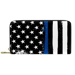 GIAPB Portemonnaie für Männer,Portemonnaie Damen,minimalistisches Portemonnaie für Männer,Amerika Flagge blau von GIAPB