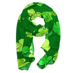 GIAPB Schals für Frauen,Kopftuch,Schalwickel,Grüne Kleepflanze von GIAPB