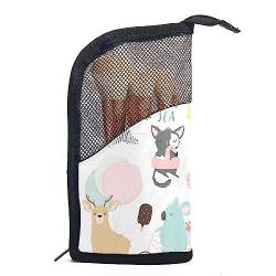 Make up Tasche,Reise Kulturbeutel für Frauen,kleine Make up Tasche,Cartoon Tiere Sommerbär von GIAPB