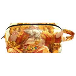 Make up Tasche klein,Make up Reisetasche,Bunte Reichtumsgott Kunstillustration von GIAPB