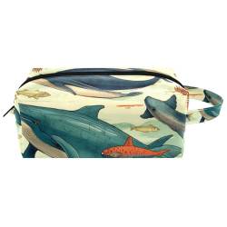 Make up Tasche klein,Make up Reisetasche,Kunstwal Tiermuster von GIAPB