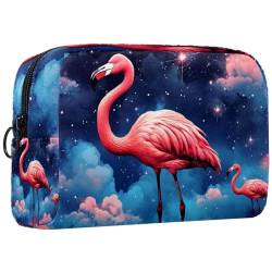 Make up Taschen Organizer,Kosmetiktaschen für Damen,Bunte Tierflamingos Kunstillustration von GIAPB