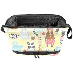 Reise Make up Tasche,Make up Organizer Tasche,Make up Taschen für Frauen,Tiere Sommer von GIAPB