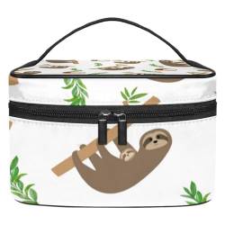 Reise Make up Tasche,kleine Make up Tasche,Cartoon Tier und Baum von GIAPB