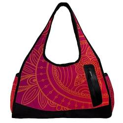 Sporttasche für Damen,Reisetasche,Sporttasche,Damen Sporttasche,Kunst Blumenmuster von GIAPB