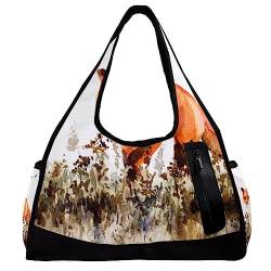 Sporttasche für Damen,Reisetasche,Sporttasche,Damen Sporttasche,Tierfuchs von GIAPB