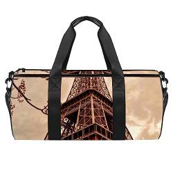 Sporttasche für Damen,Reisetasche,Übernachtungstasche,Trainingstasche,Architektur Kunst Eiffelturm von GIAPB