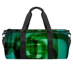 Sporttasche für Damen,Reisetasche,Übernachtungstasche,Trainingstasche,Grüne abstrakte Kunst von GIAPB