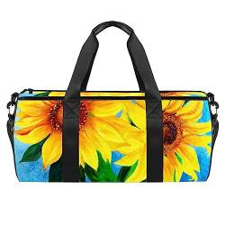 Sporttasche für Damen,Reisetasche,Übernachtungstasche,Trainingstasche,Kunst Sonnenblumen von GIAPB