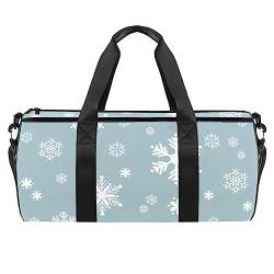 Sporttasche für Damen,Reisetasche,Übernachtungstasche,Trainingstasche,Schneeflocken Muster von GIAPB