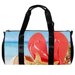 Turnbeutel für Damen,Reisetasche,Turnbeutel für Herren,Sporttasche,Strandmuscheln und Hausschuhe von GIAPB