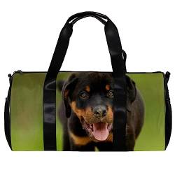 Turnbeutel für Damen,Reisetasche,Turnbeutel für Herren,Sporttasche,Tierisches schwarzes Hundemuster von GIAPB