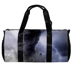 Turnbeutel für Damen,Reisetasche,Turnbeutel für Herren,Sporttasche,Tornado Sturmwetter in der Stadt von GIAPB