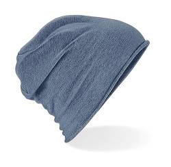 GIDUTEX Beanie Slouch leichte und weiche Mütze Unisex (Denim Blue) von GIDUTEX