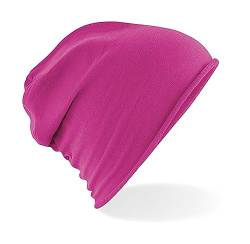 GIDUTEX Beanie Slouch leichte und weiche Mütze Unisex (Fuchsia) von GIDUTEX