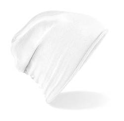 GIDUTEX Beanie Slouch leichte und weiche Mütze Unisex (White) von GIDUTEX