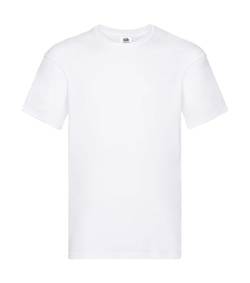 GIDUTEX Herren Tshirt by Fruit of The Loom Original T T-Shirt 4er Pack (DE/NL/SE/PL, Alphanumerisch, 3XL, Regular, Regular, Weiß 4er) von GIDUTEX