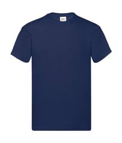GIDUTEX Herren Tshirt by Fruit of The Loom Original T T-Shirt 4er Pack (DE/NL/SE/PL, Alphanumerisch, L, Regular, Regular, Navy 4er) von GIDUTEX