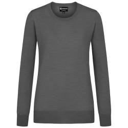 GIESSWEIN Cotton Crew Pullover Damen - Baumwoll Feinstrickpullover Damen elegant, Langarmshirt & Longsleeve Damen, Basic Strickpullover smart Casual von GIESSWEIN