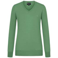 GIESSWEIN Cotton Pullover Damen V Ausschnitt - Baumwoll Feinstrickpullover Damen elegant, Langarmshirt & Longsleeve Damen, Basic Strickpullover smart Casual von GIESSWEIN