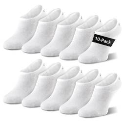 GIESSWEIN Füßlinge Damen & Herren 6er | 10er Pack - Füsslinge unsichtbar & atmungsaktiv - Kurze Sneaker Socken Damen & Herren - Füßlinge Socken Baumwolle - Sneakersocken Füßlinge von GIESSWEIN