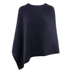 GIESSWEIN Merino Lambswool Poncho - Damen Feinstrick Überwurf aus Merinowolle, Wool Cape, Frauen Strick Cardigan, XXL Umhängetuch von GIESSWEIN