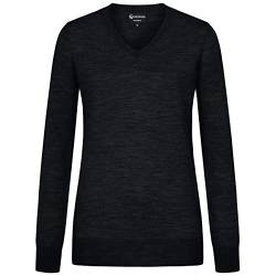 GIESSWEIN Merino Pullover Damen Light V Neck - 100% feinste Merino Lammwolle, Strickpullover Damen elegant, dünne Wollpullover Damen Herbst & Winter von GIESSWEIN