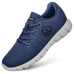 GIESSWEIN Merino Runners Men atmungsaktiv - Herren Sneaker für gesunden Gang - Bequeme leichte Arbeitsschuhe, ideal für Pflegeberufe - Freizeitschuhe von GIESSWEIN